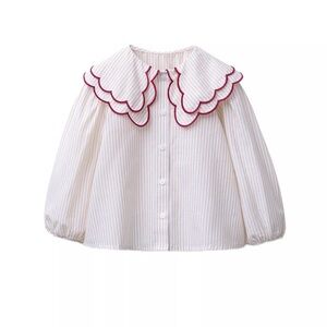 Zara double collar Striped shirt